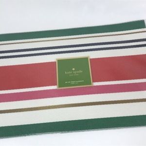 Kate Spade ♠️ Vinyl Placemats 4pcs